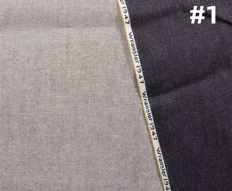 12oz Broken Twill Selvage Denim Fabric Wholesale Letter Gold Selvedge Jeans And Denim Textile Manufacturers W285429