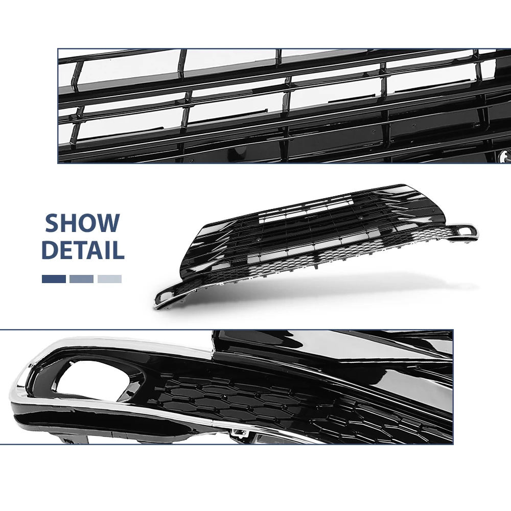 المصد الأمامي الشبكة السفلية ث/فتحات الاستشعار ث/O كام صالح ل 2021-2024 تويوتا سيينا Pp شبكة دائم مقاوم للماء مقاوم للثلج والغبار #4