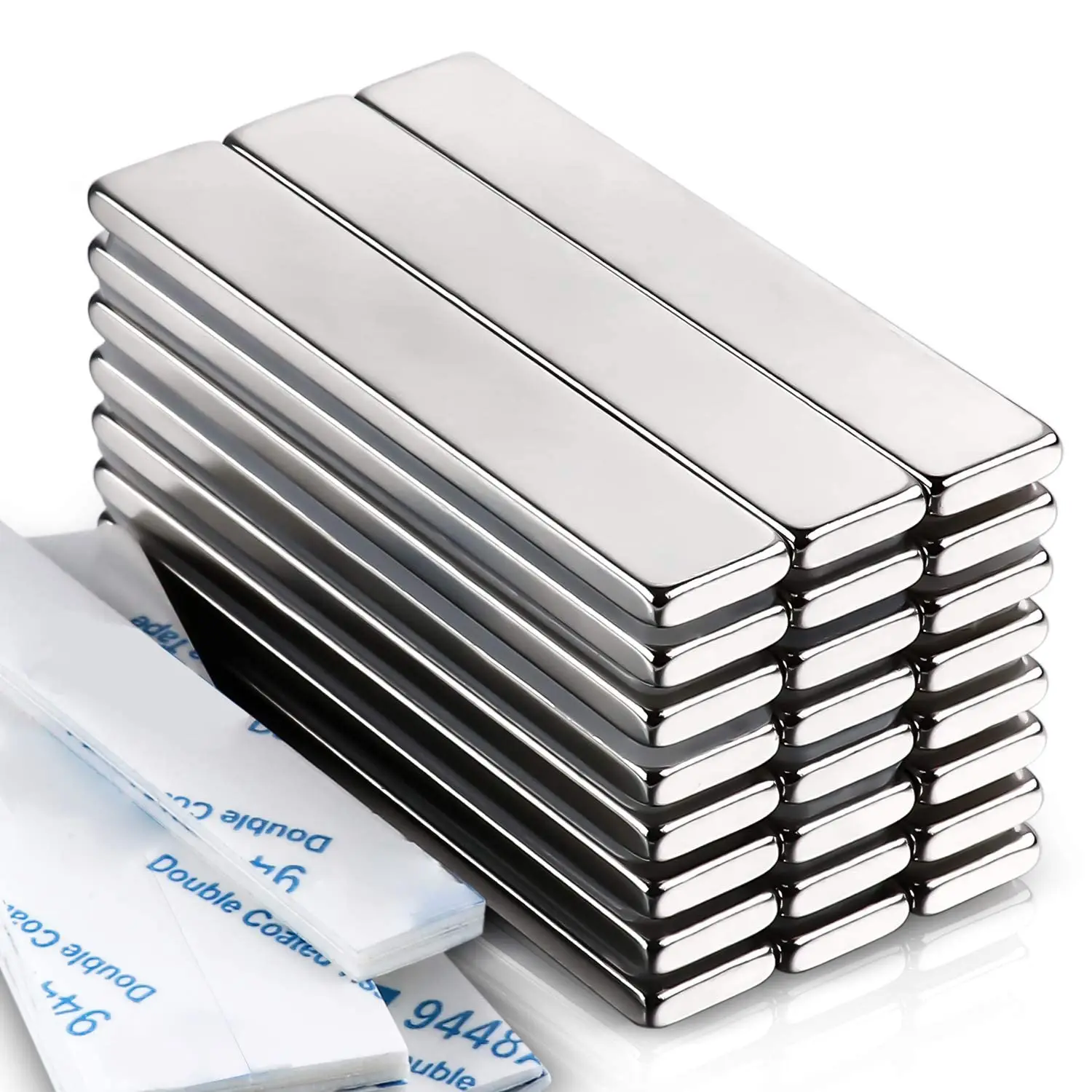 Starke Neodym-Magnete, rechteckige Seltenerdmagnete, robust, extra starke quadratische Magnete für Kühlschrank-Bastelarbeiten, Indus – Detail 1
