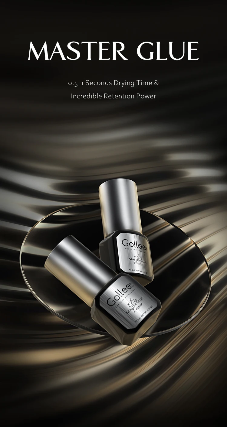 Gollee Wimpernversiegelung für Wimpernverlängerung, 0,5s Schnelltrocknender Super-Bonder für Stärkere Klebeverbindung mit Wimpernverlängerungskleber, Make-up – Detail 1