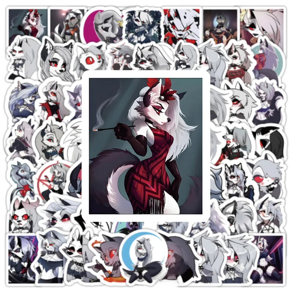 AliExpress GOGOTU 10/30/50/100PCS Helluva Boss Stickers Loona Cartoon Sticker Anime DIY Scrapbook Luggage Laptop Car Bike Skateboard Decals Toy