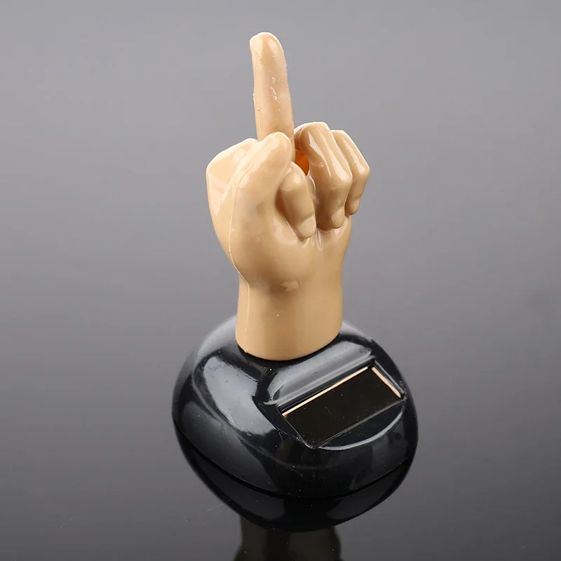 Solaires 62 Middle Finger Shaking Prada Board PhtalFigure Toy, Brown Creative Car Bobbleheads, Ornement décoratif