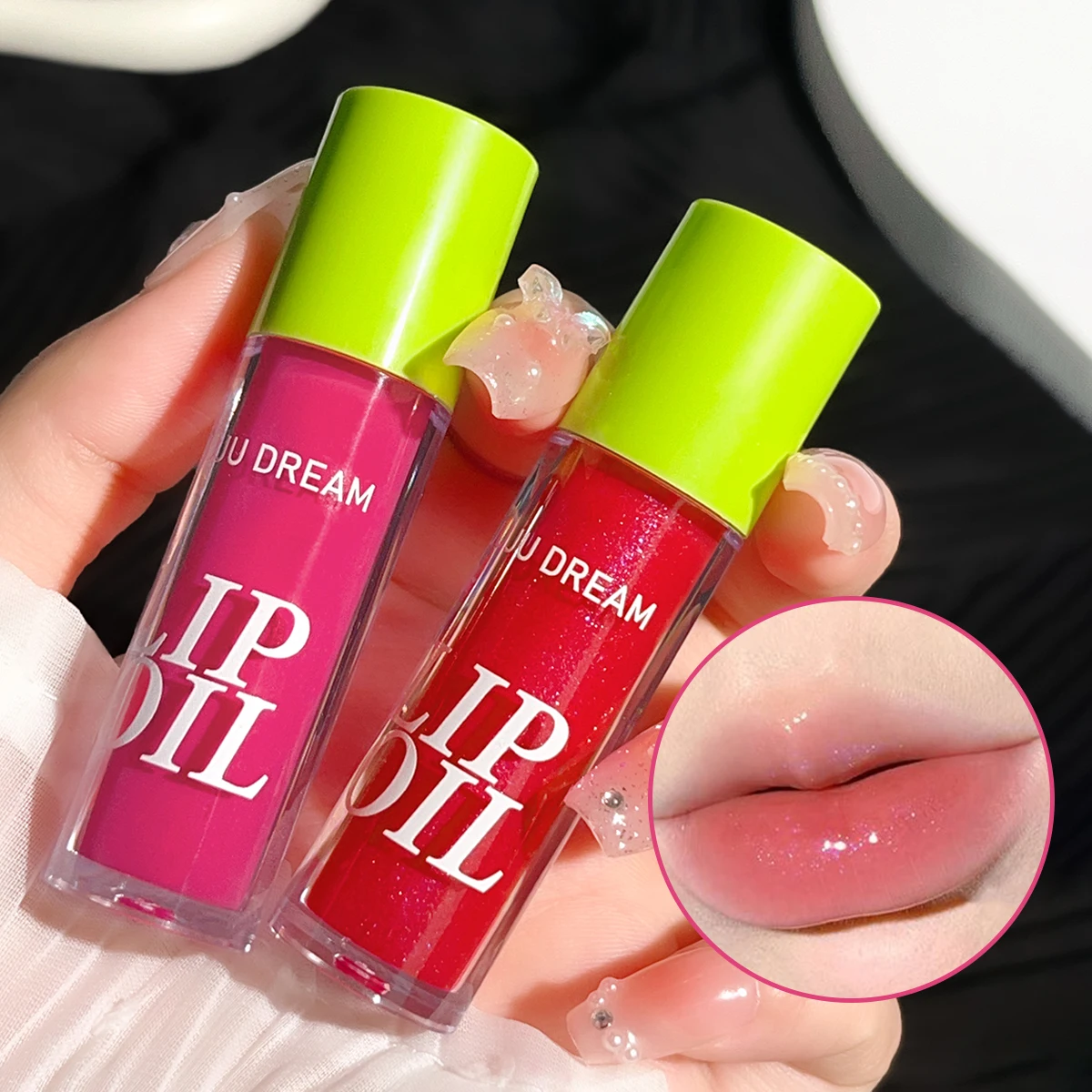 مرطب الشفاه ومكياج زيت الشفاه – ملمع شفافة ممتلئ للشفاه الناعمة والمرطبة والخالية من التجاعيد #4