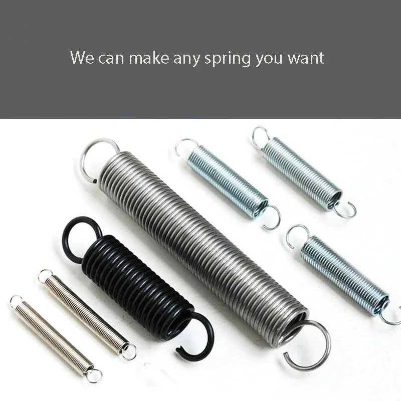 Single Hook Opening Small Tension Spring Spring Steel Stretch Spring Wire Diameter 1mm 2mm OD 5mm 18mm 20mm Length 25mm To 70mm