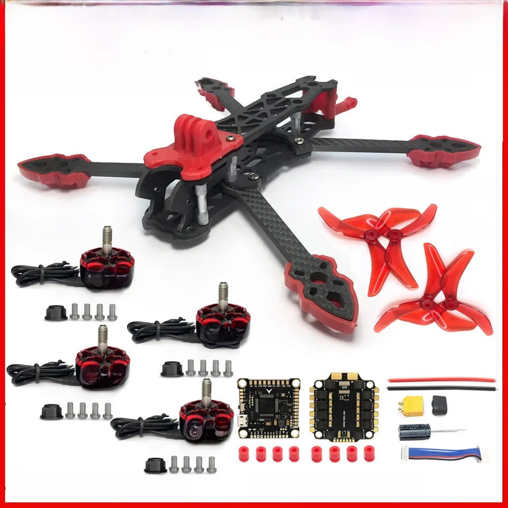 Mark4 5 inch D5 D5C FPV Wielbasis Koolstofvezel Frame 5mm Arm 5043 propeller F4V3S FC 45A ESC Stack ELRS 915 mhz Drone - afbeelding 2
