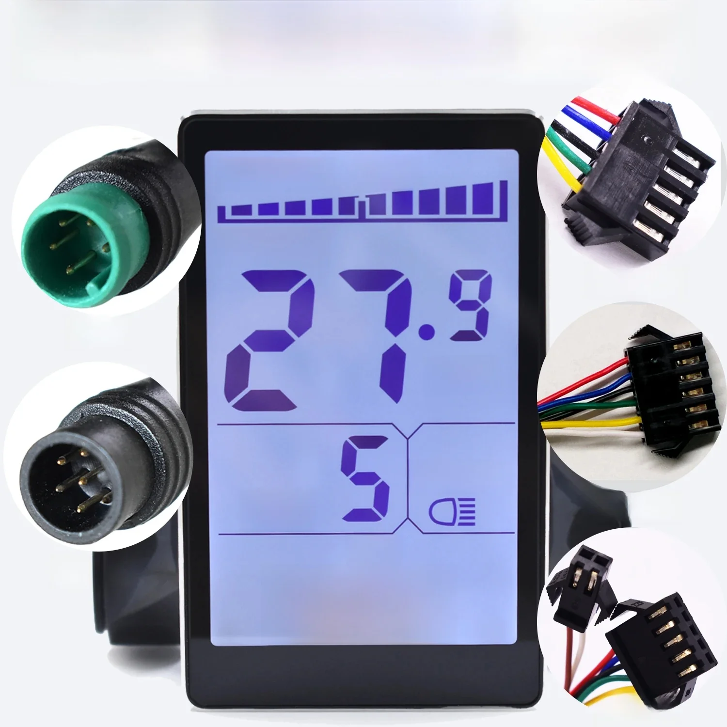 AliExpress Mcezdy UART2 M5 Electric Bike LCD Display Screen E-Bike Speedometer Screen Panel Electric Scooter Bicycle Ebike Accessories