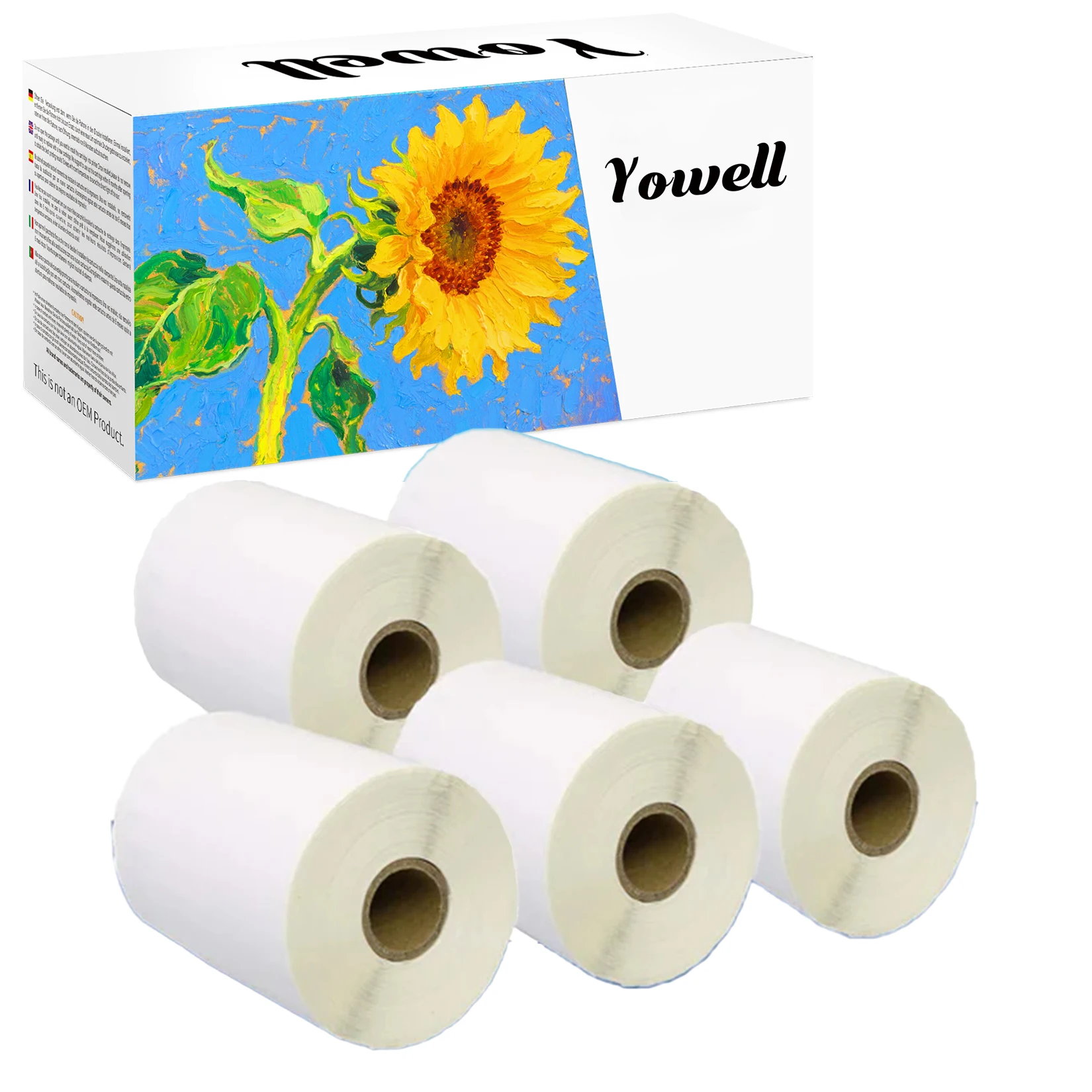 Yowell 5 X S0904980 (104x159mm, 220 Etiketten) Kompatible Etiketten, kompatibel mit Dymo LabelWriter EL40, EL60, SE300, SE450, SE200 – Detail 1