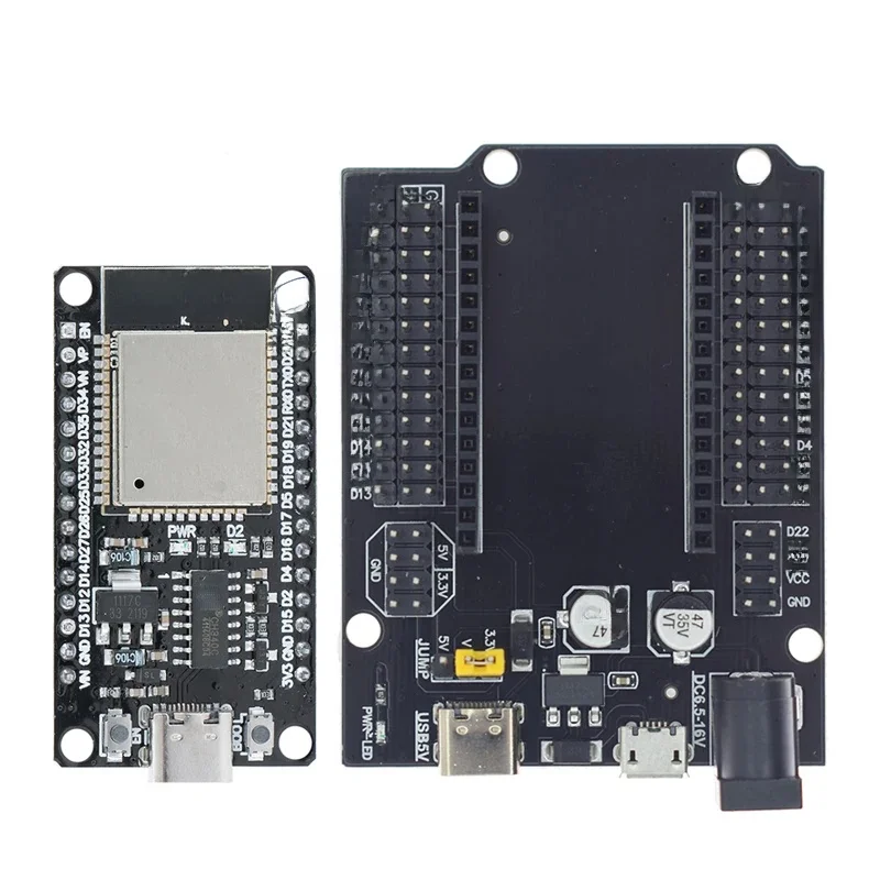 ESP32 Development Board CH340C WiFi + Bluetooth Ultra-Low Power Dual Core ESP32-DevKitC-32 ESP-32 Uitbreidingskaart - afbeelding 2
