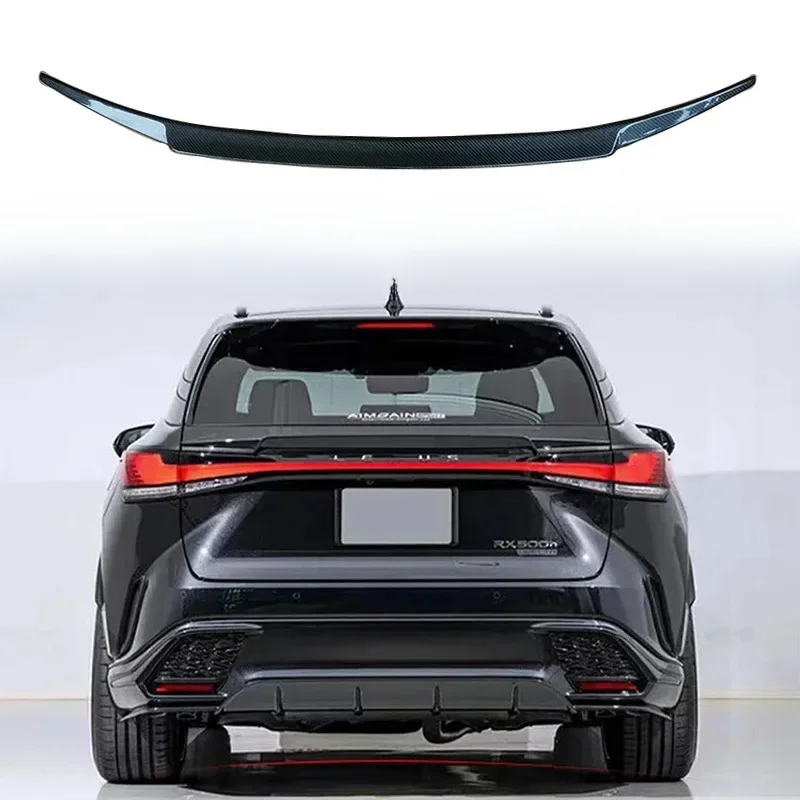 Voor Lexus 2023 2024 2025 RX350H RX500H Achter Case Cover Lijn Lee Case Cover Spoiler Staart Fin Koolstofvezel auto Trim Kit - afbeelding 2