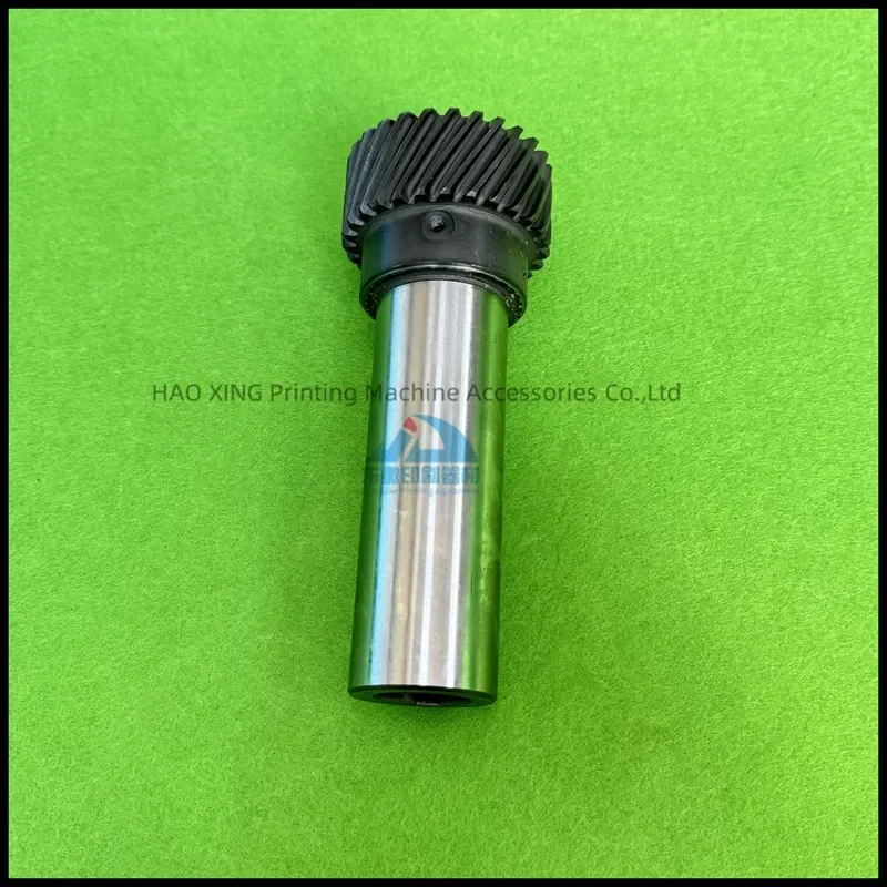 미쓰비시 피니언 샤프트 피니언 샤프트 어셈블리 27 치아 기어 하부 KGW2259 용 오프셋 인쇄 기계 예비 부품 기어 샤프트