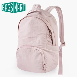 BAGSMART Mochila Bonita para Mujeres Mochila Escolar de Nylon Antirrobo Adecuada para Laptops de 13.3 Pulgadas Bolsa Impermeable para Viajes Bolsa de Mujer