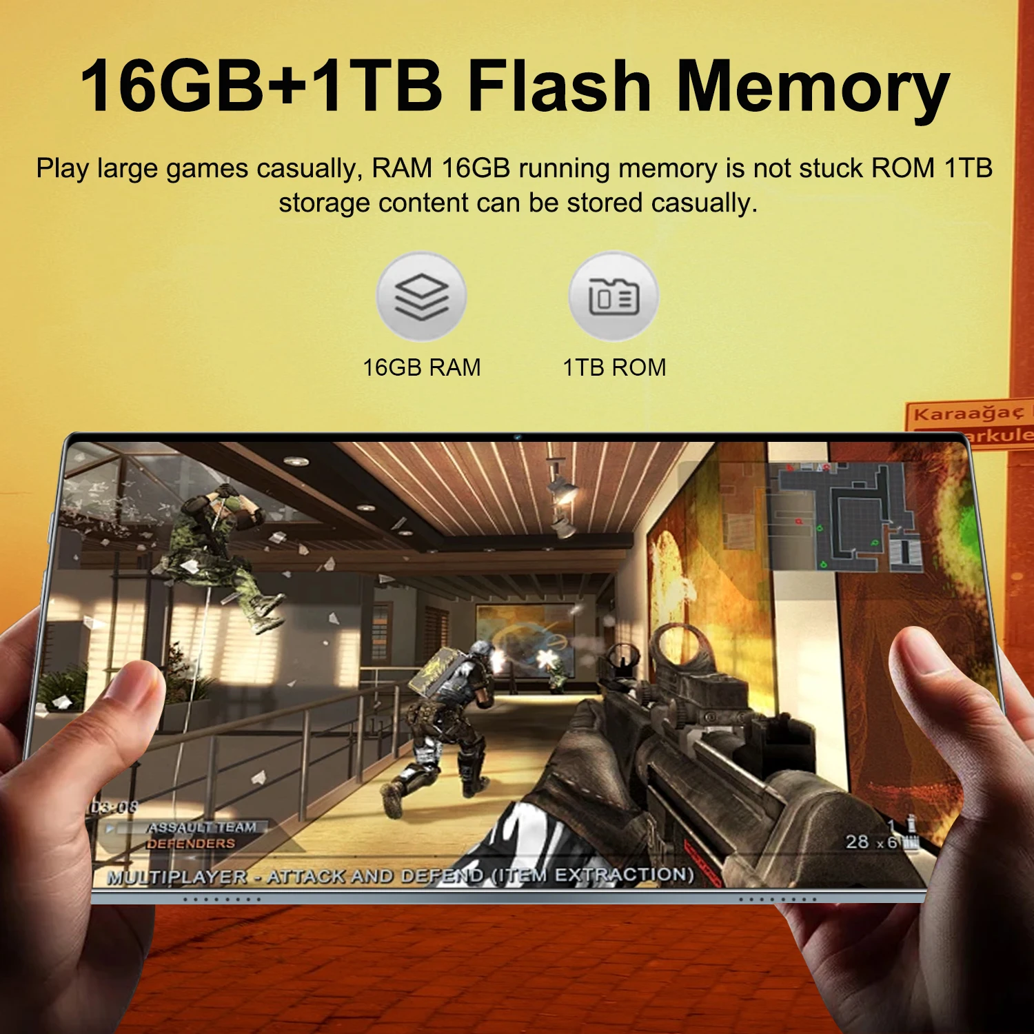 Portable 10.36 Inch Android 13 Global Tablet, 14-Core Powerful Chipset, 16Gb+1Tb Storage Space, 20000Mah Large Capacity Battery, 5g Dual Sim & Wifi, 16Mp+32Mp Hd Dual Cameras