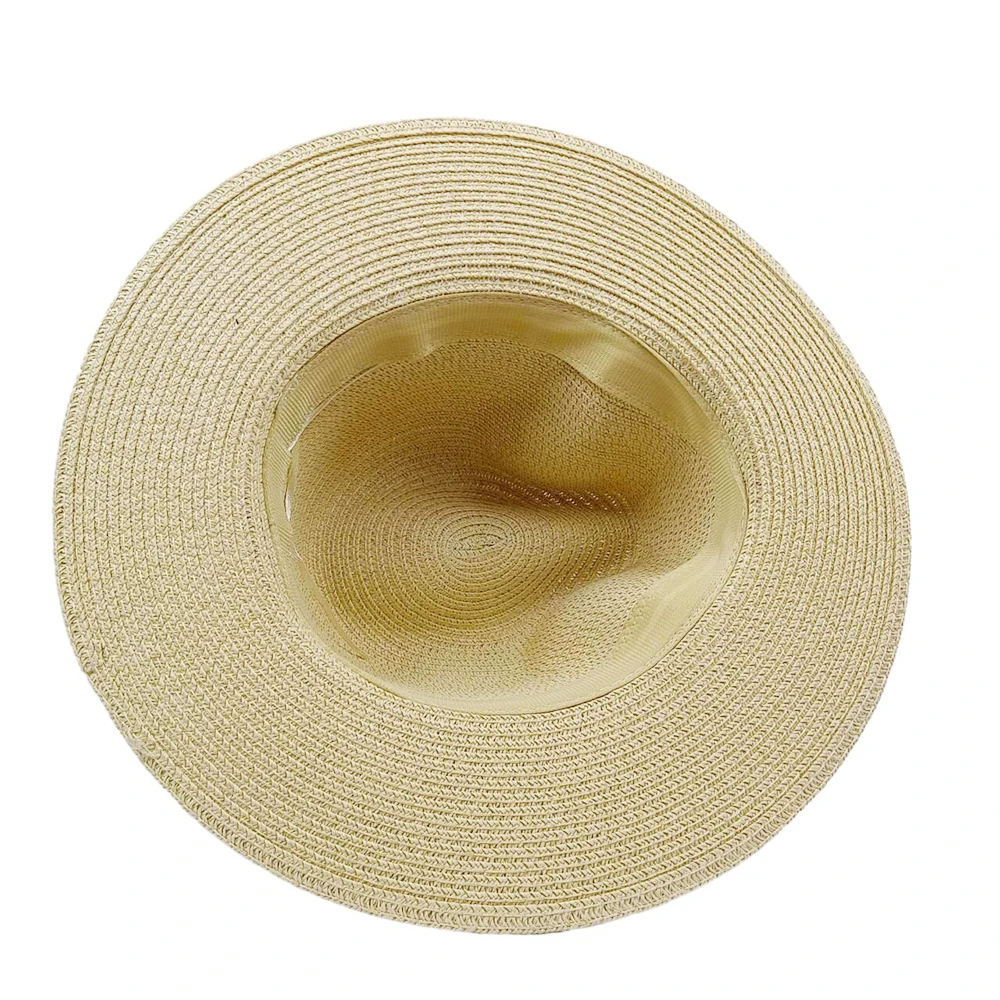 المرأة الصيف بنما الجاز قبعة الموضة المعدنية RB رسالة القش قبعة المرأة في الهواء الطلق عطلة الشاطئ قبعة الشمس الشاطئСНКНТНКАКАМСНТНКАМС #6