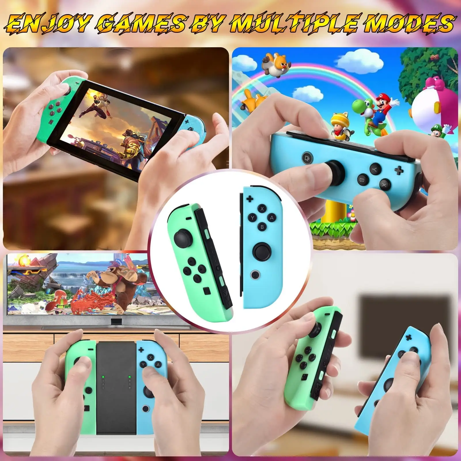 Joy con Switch Wireless Control Joycon Controller con Joystick a doppia vibrazione Gamepad Per console per videogiochi Switch Accessorie