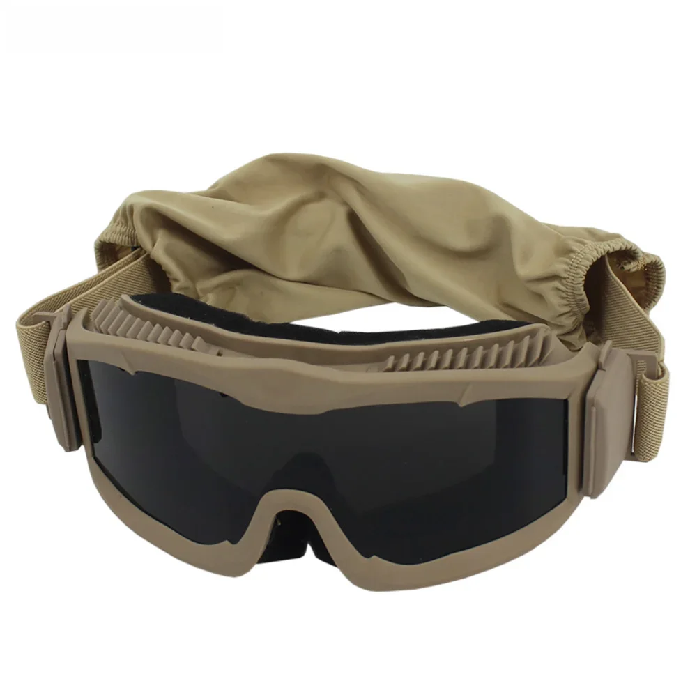 Gogle taktyczne VULPO Airsoft Paintball gogle strzeleckie wiatroszczelne okulary przeciwmgielne okulary turystyczne okulary górskie — zdjęcie 2