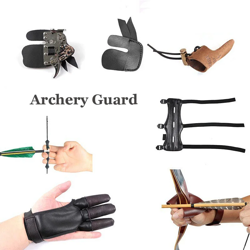 Archery Shooting Arm Guard Protective Archery Arrow Bow Field Training Sport Protect Clothing Four Hole Bracer Hunting Arm Guard