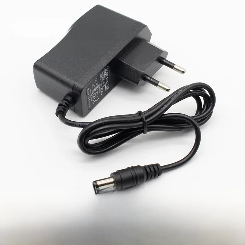 Adaptador de energia com plugue EU, conversor, fonte de alimentação, DC 12V, 1A, AC 100V-240V,
