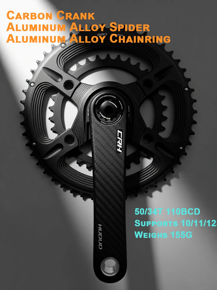 

Карбоновый шатун HUDUD CRK09 285G | Риро Спайдер и Корона | Шпиндель Ti24mm | Истон | 285G | 155-175 мм | 2X10-12S