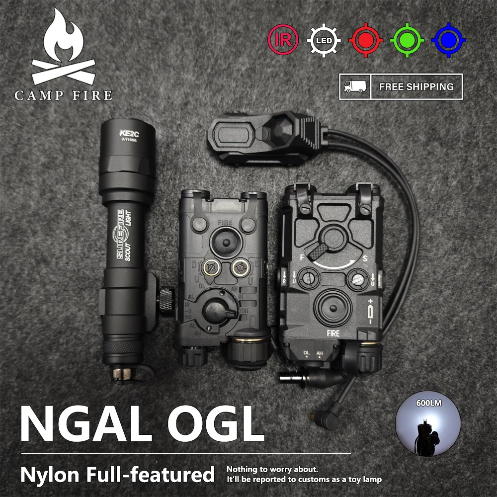 NGAL OGL Battery Box Surefir M300 M600 Flashlight Accessories AXON Dual Pressure Switch Dummy Indicator Toy