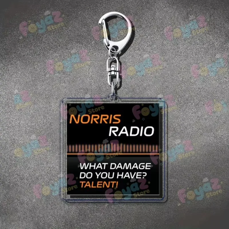 Racing Car Drivers Team Radio Keychain Accessories Bag Car Charms Formula One Motorsport Meme Keyrings Jewelry Fans Freinds Gift view 6