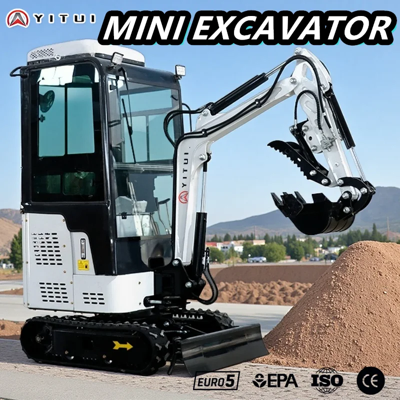 حفارة صغيرة المبيعات المباشرة الشركة المصنعة حفار صغير أحدث 1.2 طن Epa Euro 5 محرك حفارة صغيرة مخصصة مدعومة