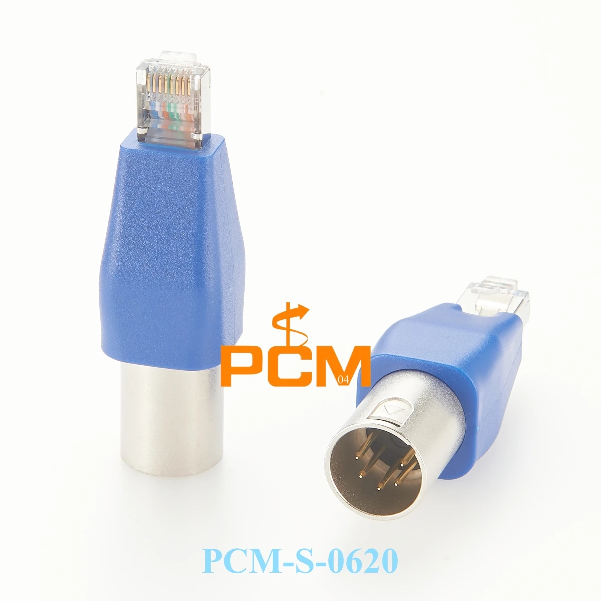 DMX512 XLR 5Pin to RJ45 Male Converter DMX-CON Controller Series CAT5e Network Signal for LED RGB Strips Stage Lighting, 1pc