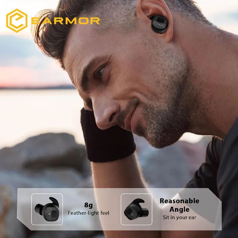 EARMOR M20T Electronic Shooting Ear Protection Bluetooth5.3,Hearing Protection EarPlugs for Shooting Range,Gun Range and Hunting