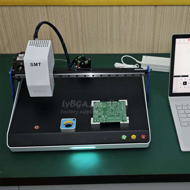 

LY-Mini S1 High-Speed Desktop Pick-and-Place Machine with Dual-Vision Camera System Single Nozzle Automatic Placement Tool