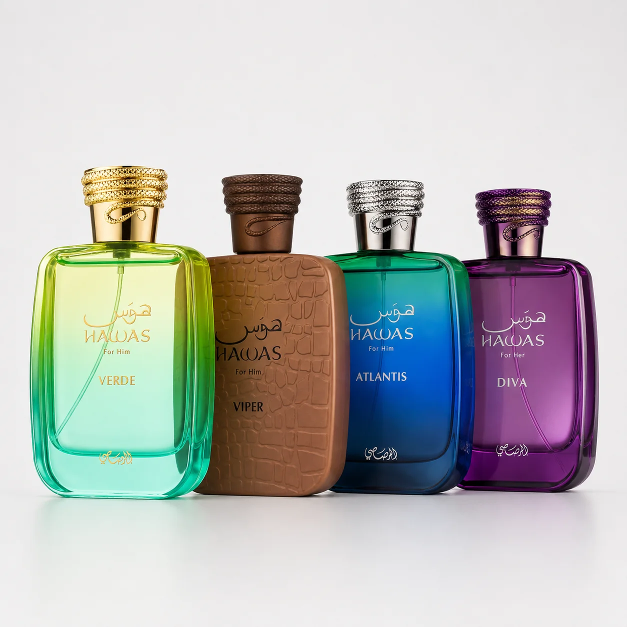 

Hawas Green-Viper-Atlantis-Diva Rasasi for Men Eau De Parfum 100Ml/3.4Oz Long-Lasting, Luxurious Arabian Fragrances — Recommended Valentine's Day Gifts