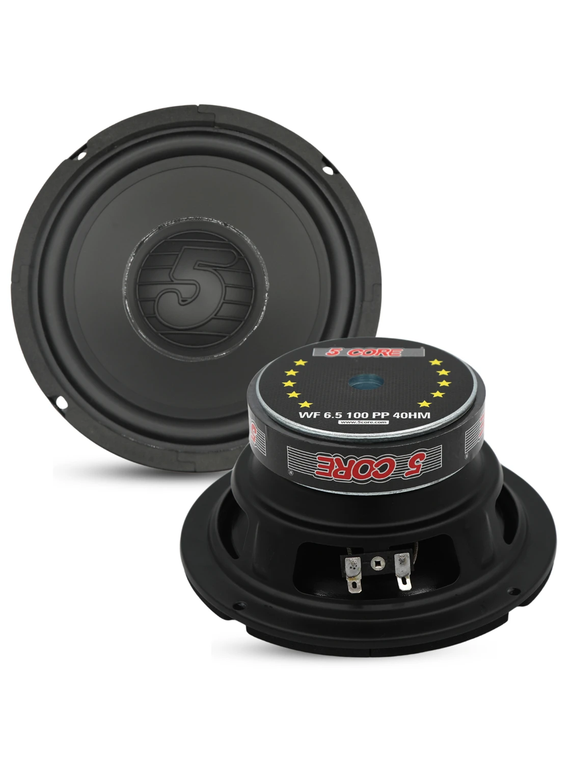 

5 Core 6.5 Inch Woofer 100W Car Subwoofer 4Ohm Replacement Deep Sub w Poly Cone-WF 6.5 100 PP 4OHM