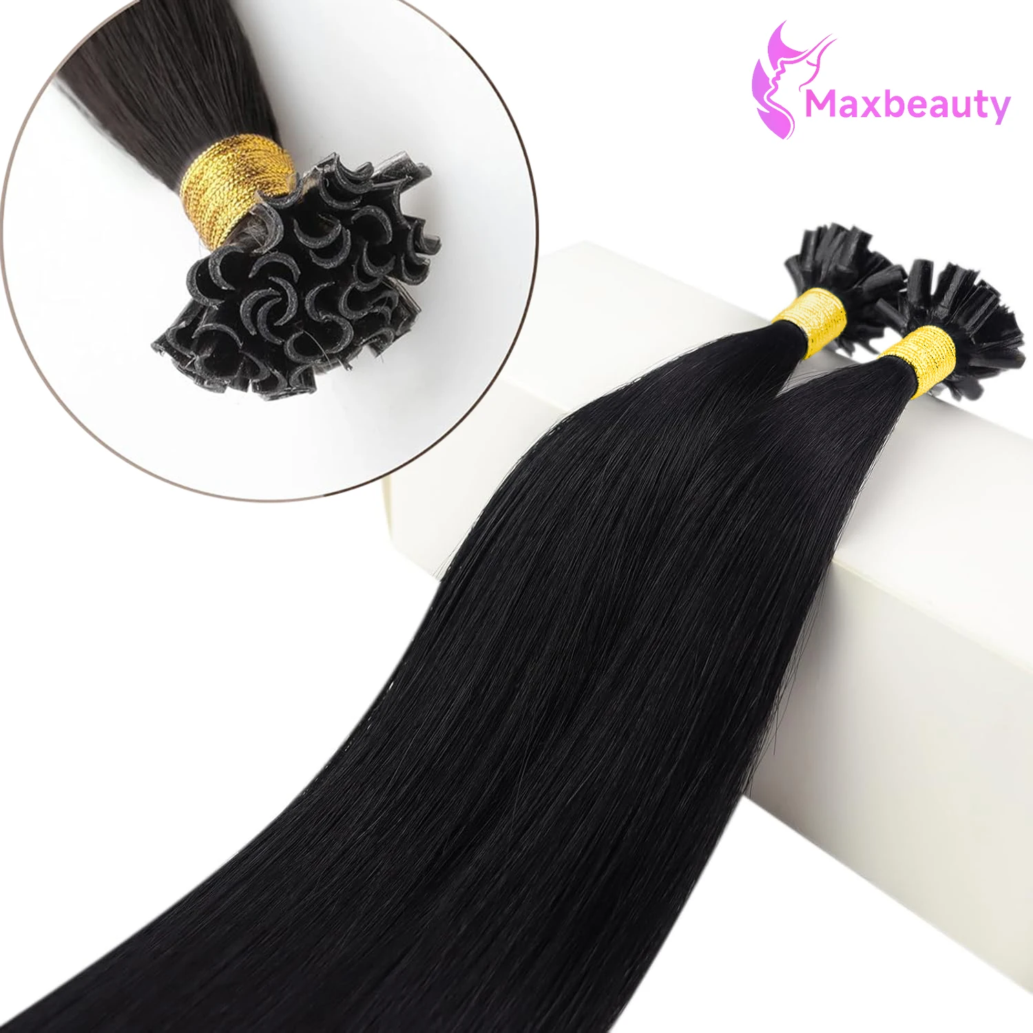 

U Tip Hair Extensions Human Hair Natural Black K Tip Hair Extensions Human Hair Black Long Straight Fit Any Occasions Add Length