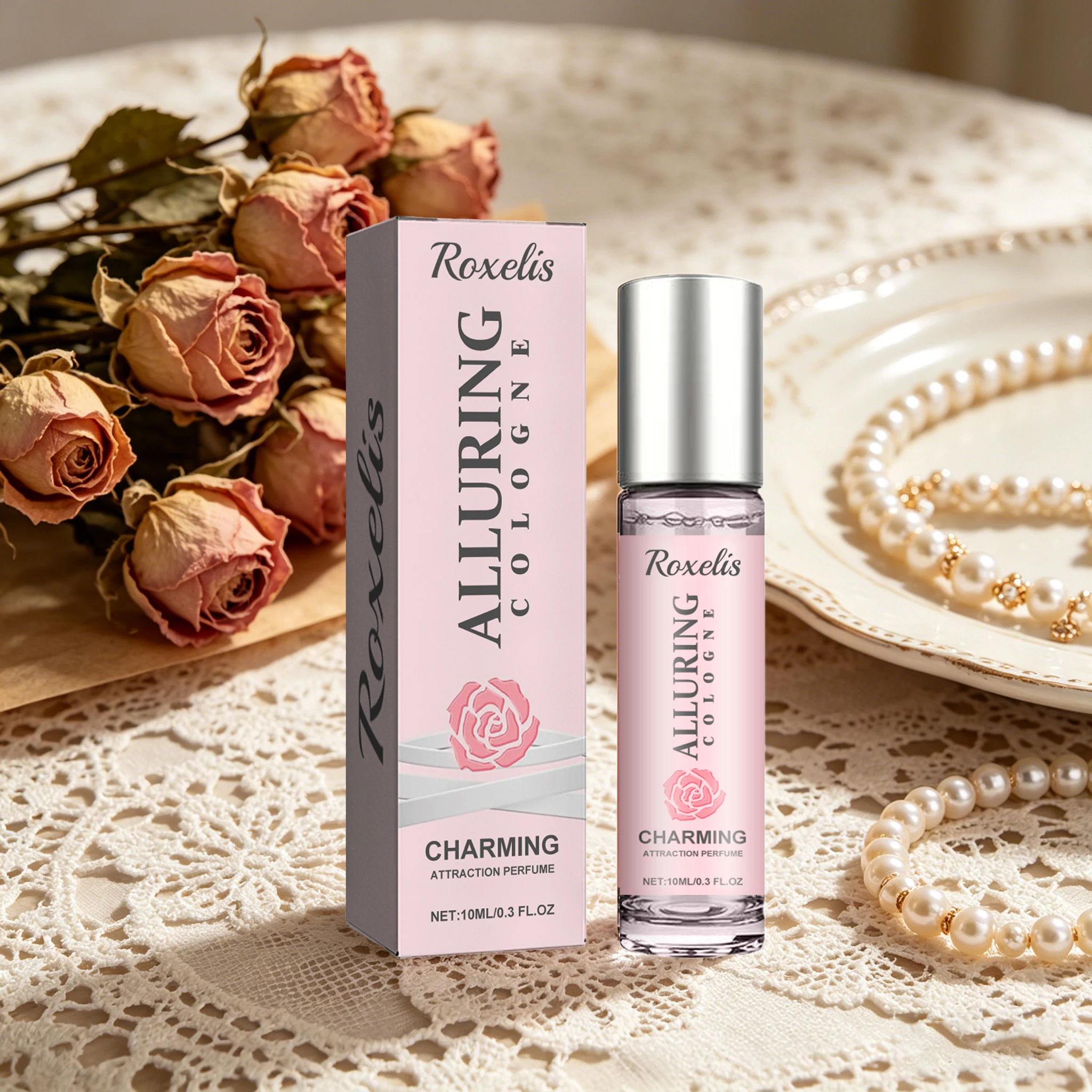 

10ML Pheromone Perfume Roller Lasting Fresh Natural Light Scent Enhance Charming & Romantic Atmosphere Dating Floral Perfume