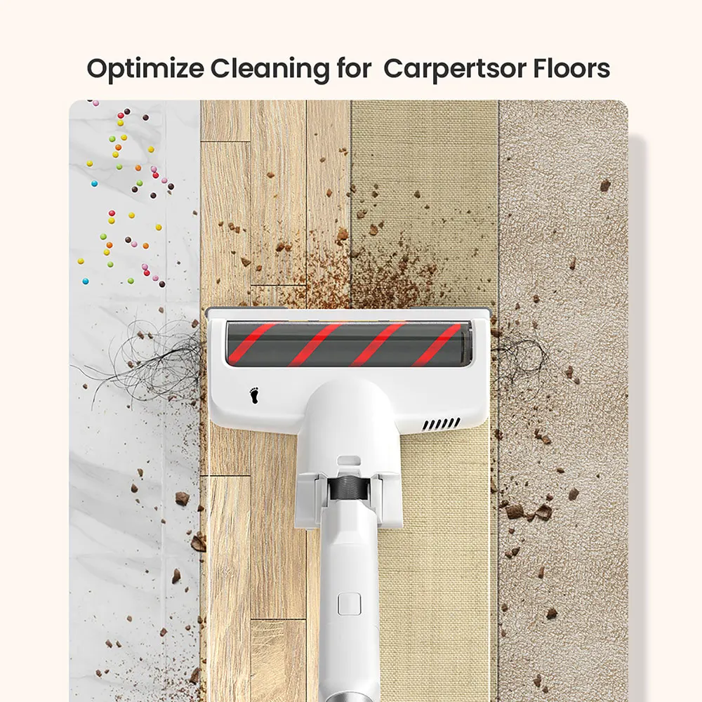 Azkmoo เครื่องดูดฝุ่น V601ไร้สายแบบ3 in 1, เครื่องดูดฝุ่นไร้สาย26000PA ดูดแรงสูงไร้สายแบบพกพาสำหรับบ้านโซฟาทำความสะอาดที่มีประโยชน์