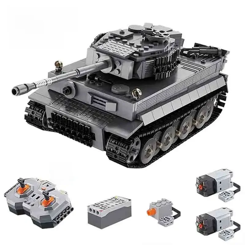 Cada 925pcs Stad Afstandsbediening Ww2 Militaire Leger Tijger Tank Bouwstenen Bakstenen RC Voertuig Speelgoed Geschenken Kinderen Jongens - afbeelding 2