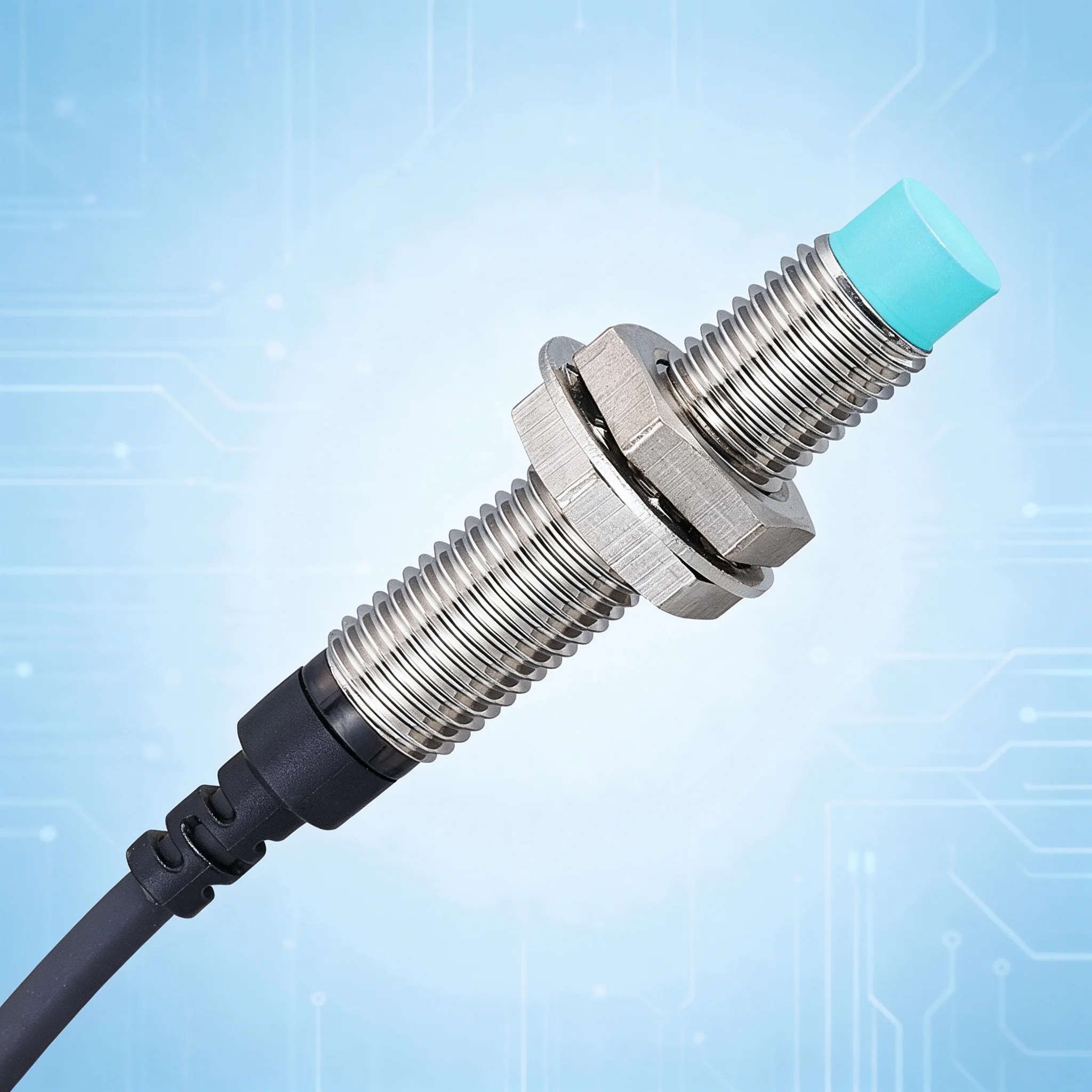 CNTD Inductive Proximity Switch CJY08E-02DNA Sensor, M8, DC 3-Wire NPN, Normally Open NO, 24V sense distance 1mm 2mm