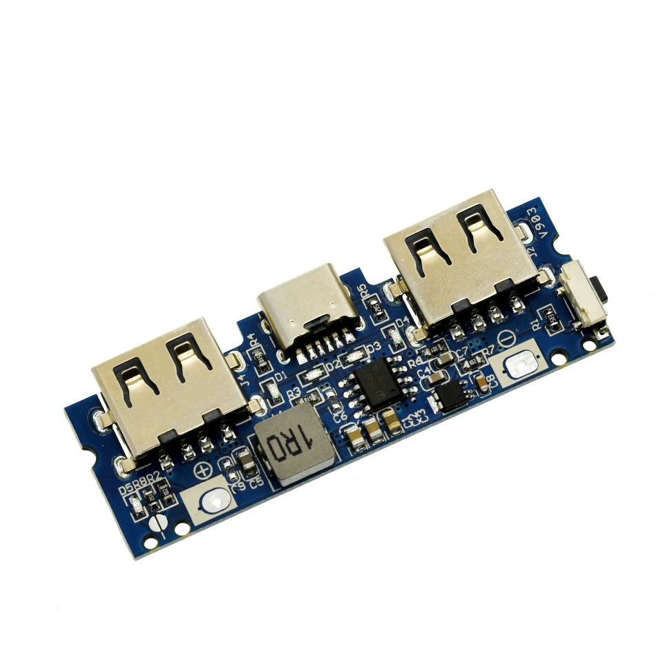 Micro/Typ-C USB 5 V 2,4 A Dual USB 18650 Boost Batterie Ladegerät Bord Mobile Power Bank Zubehör für Telefon DIY