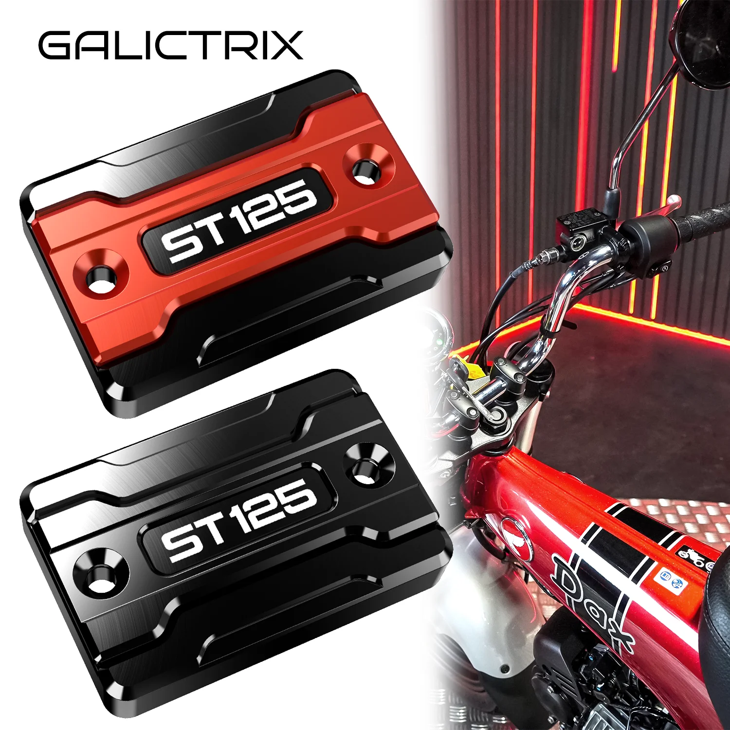 For HONDA DAX125 ST125 DAX ST125 Accessories Motorcycle Front Brake Fluid Cylinder Master Cap Reservoir Cover Decorative Cover
