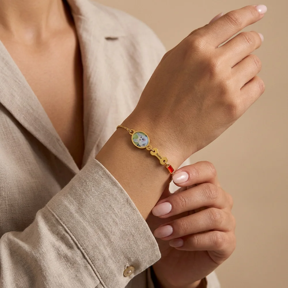 Bracelet personnalisé avec pho - Vintage Fashion Names avis et prix