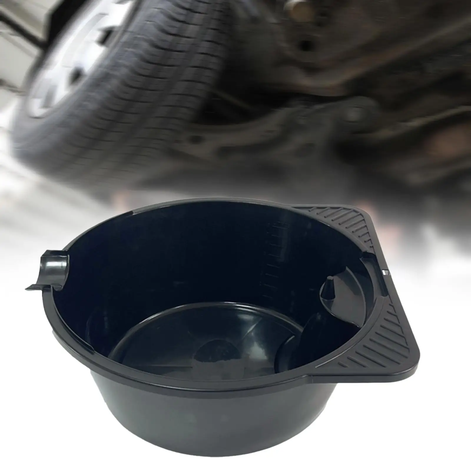 

6L-8L Oil Receiving Basin Oil Drain Container Leak Proof Anti Splash Easy Cleaning Car Oil Change Pan for Cars Motorcycle Garage