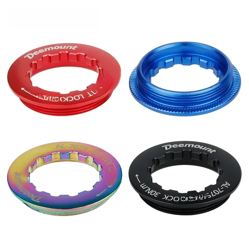 AliExpress DEEMOUNT Deemount Bicycle Cassette Sprocket Lockring 8s 9s 10s 11s aluminum Flywheel Cover Threaded Fixing Ring 11T MTB Road Bike Parts