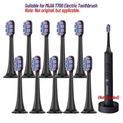 5/10PCS Replacement Brush Heads For MIJIA T700 Mes604 Sonic Electric Toothbrush Dupont Bristle with Caps Sealed Pack