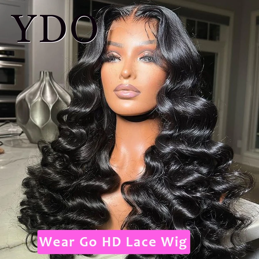 

Loose Deep Wave 13x6 HD Lace Front Human Hair Wig Brazilian Glueless Wigs 13x4 HD Full Lace Frontal Wig For Women Pre Plucked