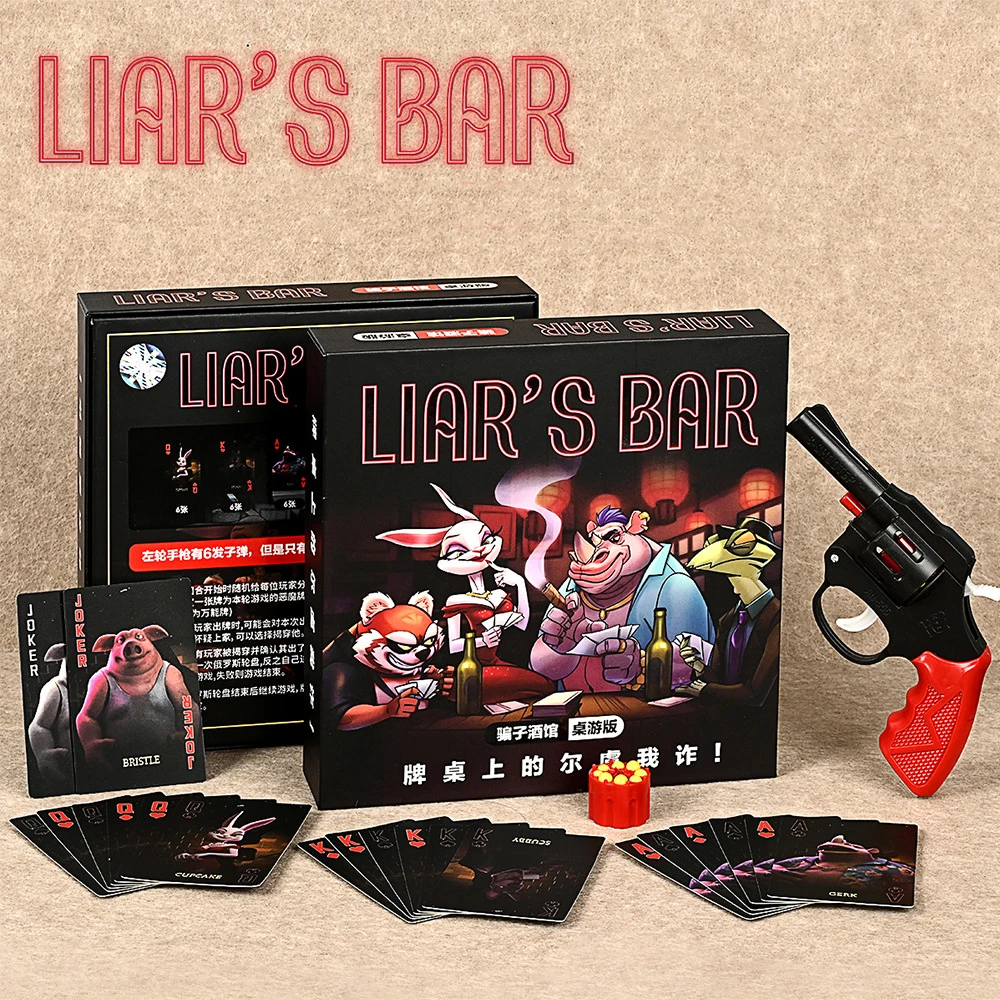 كذاب بار الجدول بطاقة لعبة الذكاء أربعة أشخاص مجلس متعدد اللاعبين المحمولة بطاقة الخصم الاجتماعي ألعاب مجلس الكبار