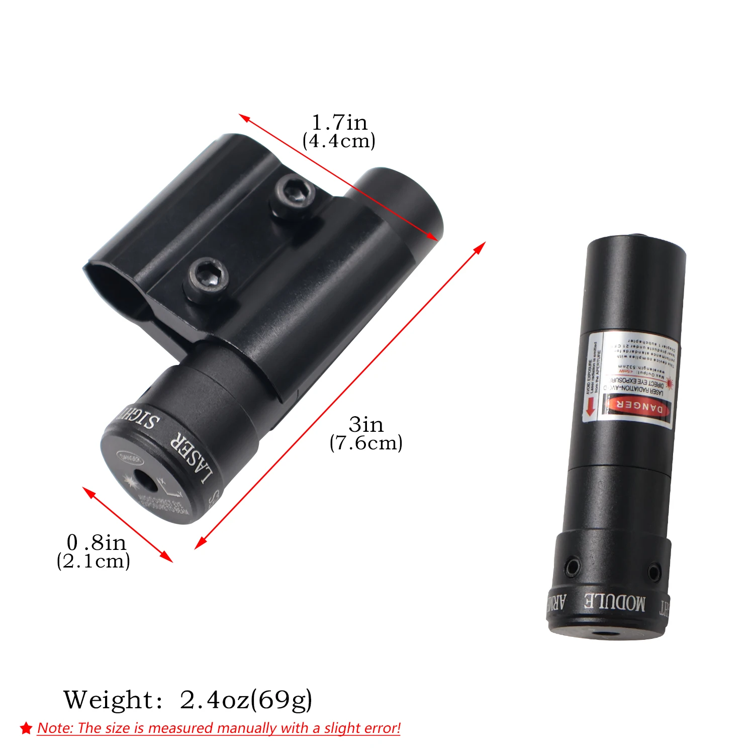 المهنية ضوء الأشعة تحت الحمراء الصيد رود مساعد جهاز الصيد البصرية المعدات البصرية مع مشبك مسطح بدون بطارية #2