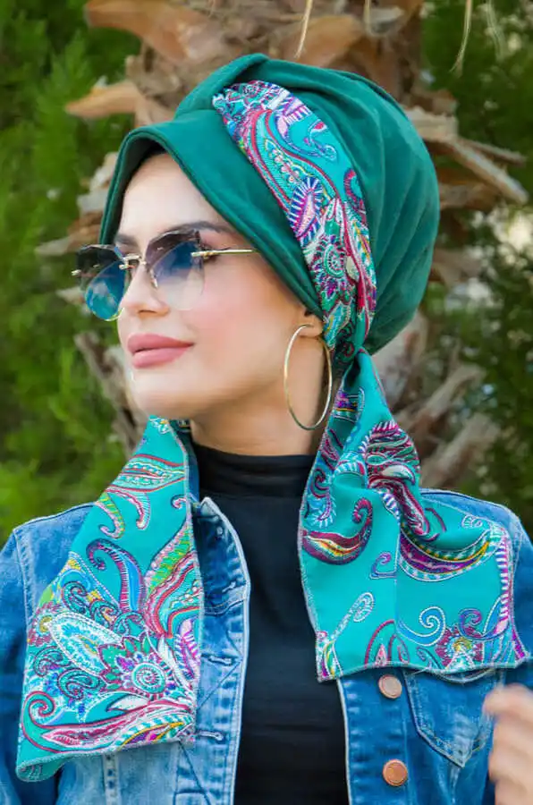 Jewish Muslim Turban Hat Bonnet Scarf Foulard With For Women Inner Hijab Caps Arab Wrap Head Scarves Femme Musulman Turkey