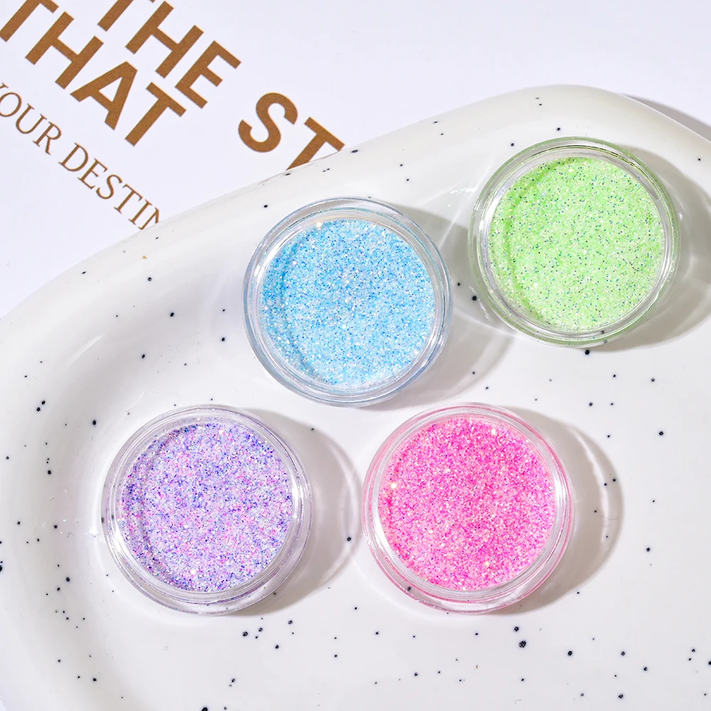 ผงสีเมทัลลิก 12 สี สำหรับตกแต่งเล็บ ผงโฮโลแกรมแบบกระจก ผงละเอียดสำหรับทาเล็บ กลิตเตอร์ สำหรับเจลยูวี ตกแต่งเล็บ