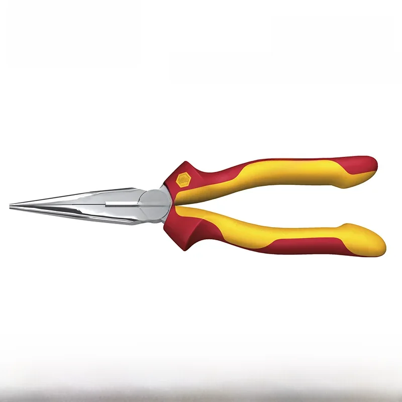 Wiha 26720 Pliers 1000V VDE-tested Insualted Needle Nose Electrician Plier with Cutting Edge Straight Shape 160mm Length 155Gram