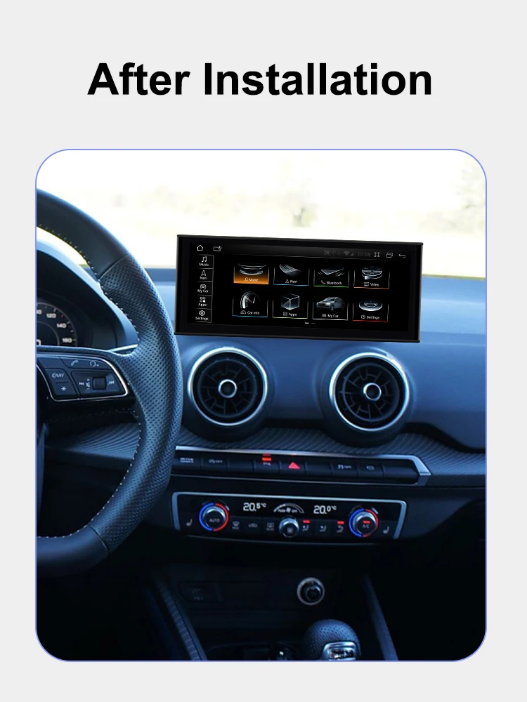 AUTOTOP 10,25 "Android 14 Auto Multimedia Stereo Für Audi A3 8V 2012-2020 Carplay Bluetooth WIFI GPS Navigation Audio Stereo 4G – Detail 4
