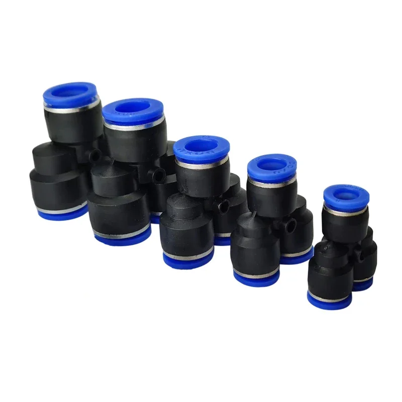 Joint pneumatique de type Y PY4 PY6 PY8 PY10 12 14 16, joint rapide en plastique à trois voies de diamètre égal, intubation rapide trachéale à 3 voies