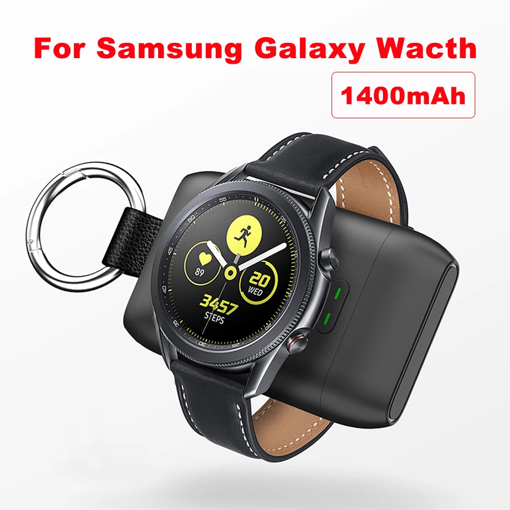 Caricabatterie per Samsung Galaxy Watch 6/5/4/3 Classic, base di ricarica wireless magnetica, caricabatterie USB-C, power bank portatile per Galaxy Watch.